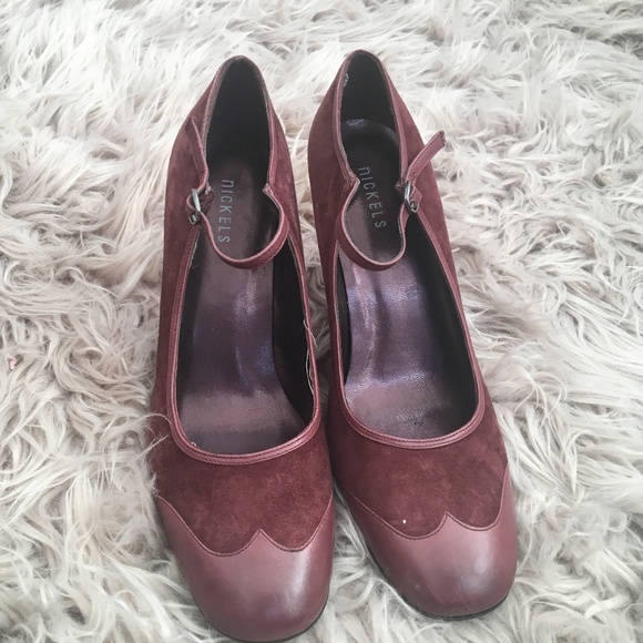 Suede and leather pumps - Picture 1 of 6